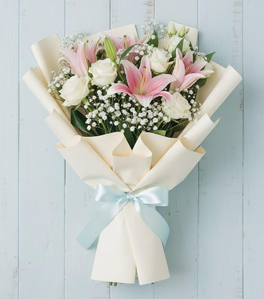 Букет цветов из: Лилии в Мисирево