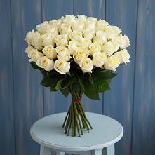 Букет 51 Белая роза Эдлесс Лав в Мисирево