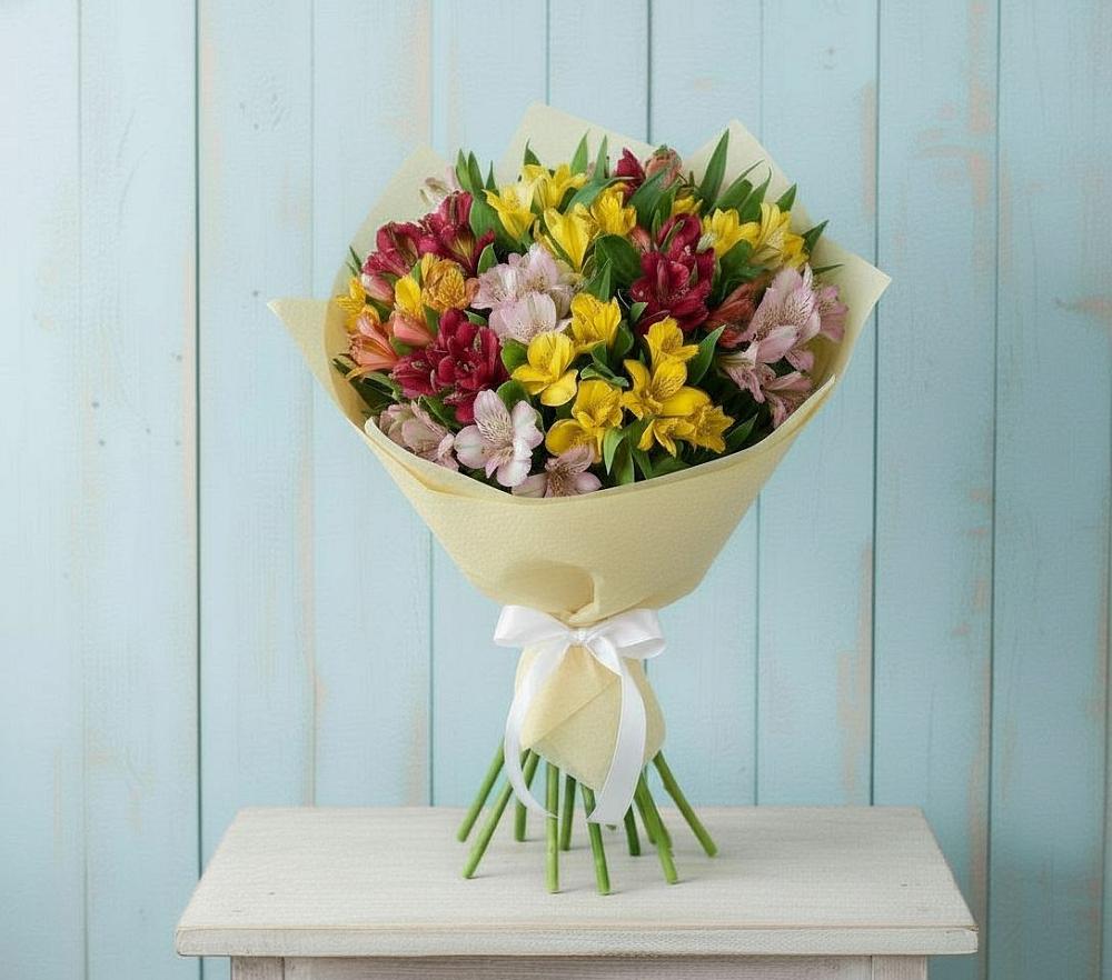 Букет цветов из: Альстромерии в Мисирево
