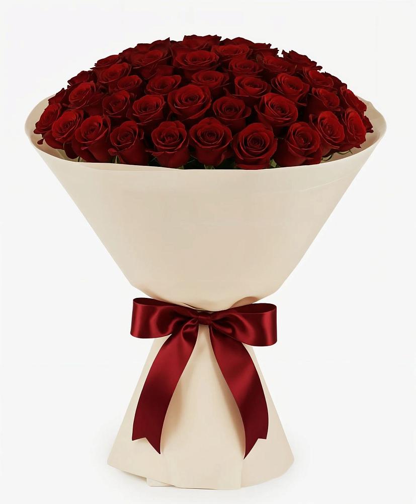 Букет 101 Бордовая роза Блэк Бакарра в Мисирево