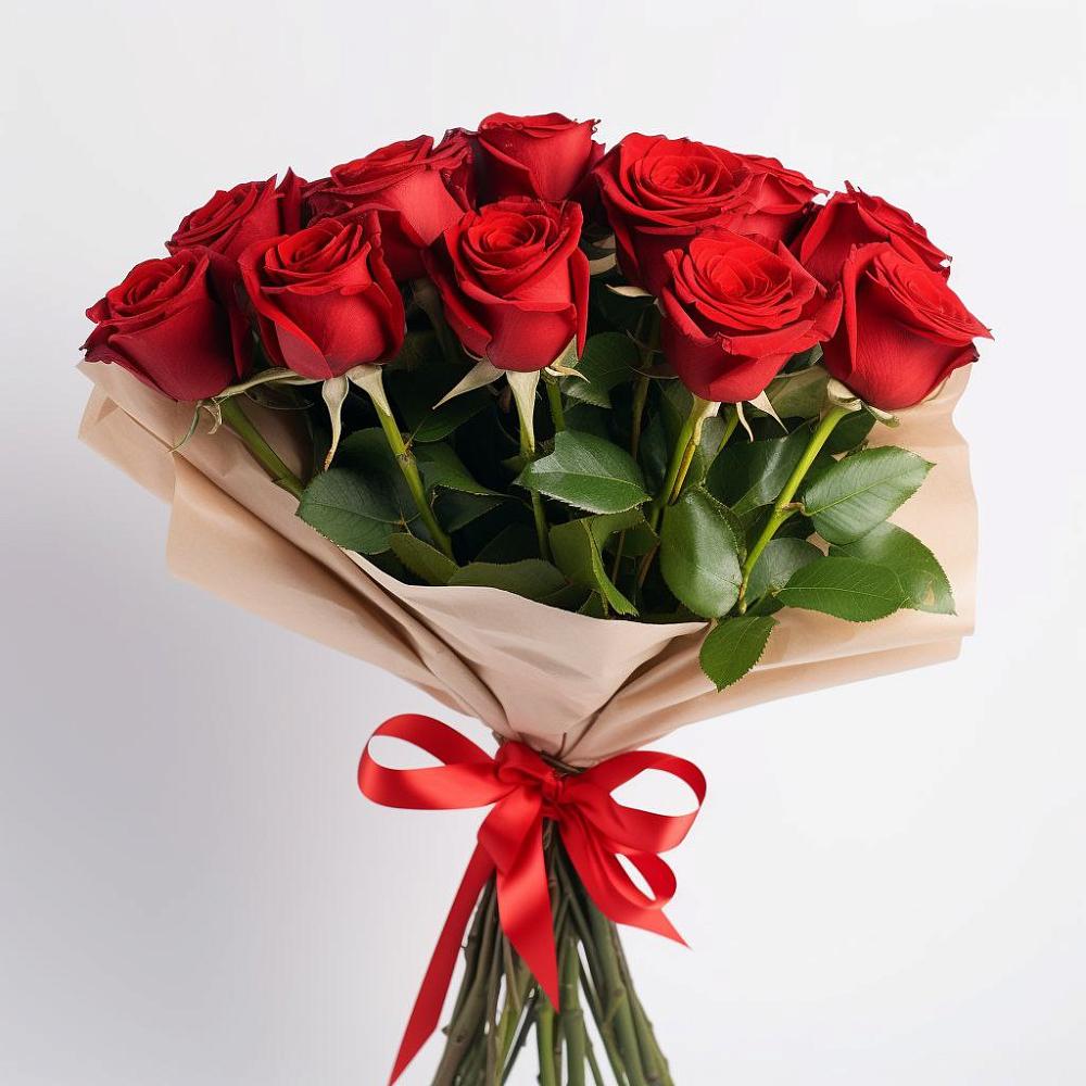 Букет 11 Красных роз Эдлесс Лав в Мисирево