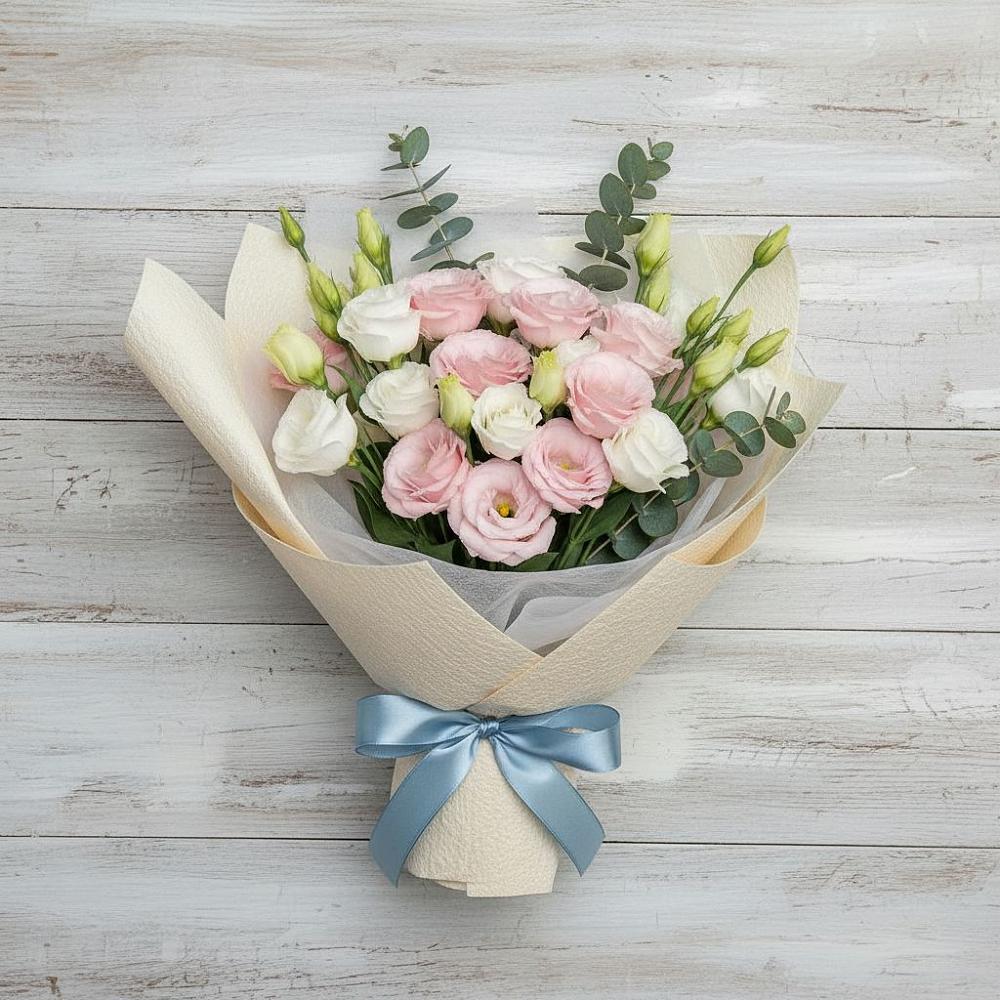 Букет цветов из: Лизиантусы в Мисирево